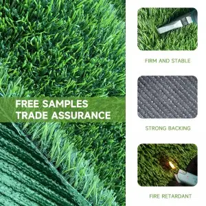 Customized Sizes Artificial Grass Turf Indoor Outdoor Garden Lawn Landscape Balcony Synthetic Turf Mat – Thick Fake Grass Pet Pad