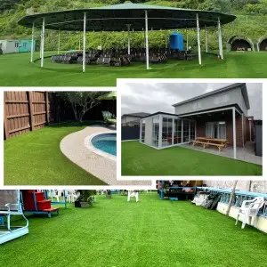 Customized Sizes Artificial Grass Turf Indoor Outdoor Garden Lawn Landscape Balcony Synthetic Turf Mat – Thick Fake Grass Pet Pad