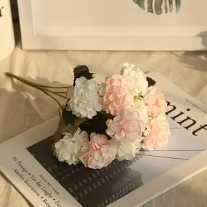 Ball Chrysanthemum Small Hand Flower Artificial Flower Party Tables Decorations Bouquet Real Looking Flower