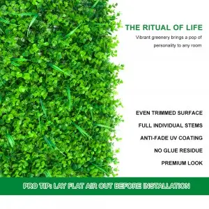 Artificial Grass Wall Panels Plastic Greenery Plant Wall Grass Artificial Grass Wall Backdrop For Home Restaurant Indoor Decor