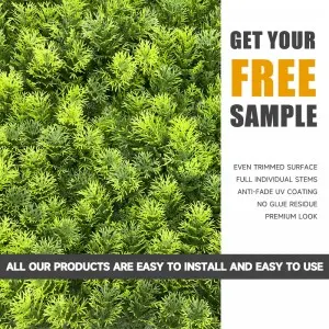 DYG Designed vertical garden hedge fence wall artificial living green plant wall for Party Wedding Wall Decorations
