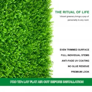 Manufactory Plastic Artificial Milan Grass Green Plant Panel Backdrop Grass Wall For Display Home Decoration