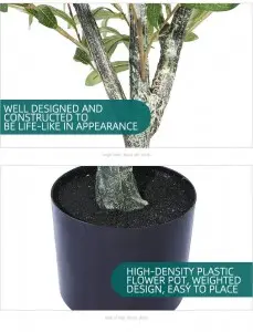 120cm 3.95FT Artificial Olive Tree Faked Faux Olive Tree Plant for Home Office Shopping Mall Store Decoration