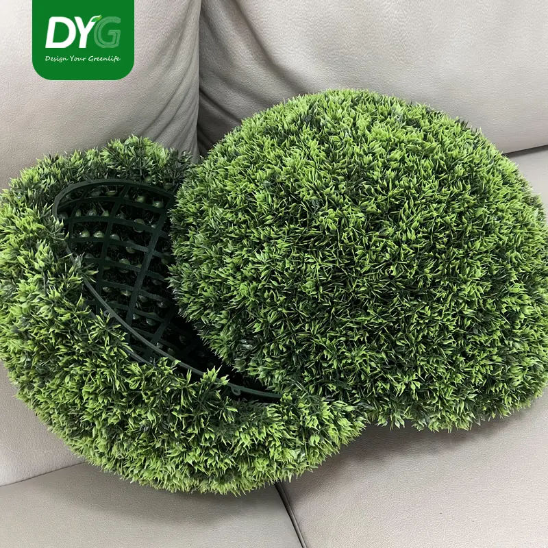 2 PCS 16.2 Inch Boxwood Balls ,4 Layers Artificial Plant Topiary Ball, UV Resistant Artificial Topiary Ball for Outdoor/Indoor, Front Porch, Wedding, Christmas Décor Featured Image