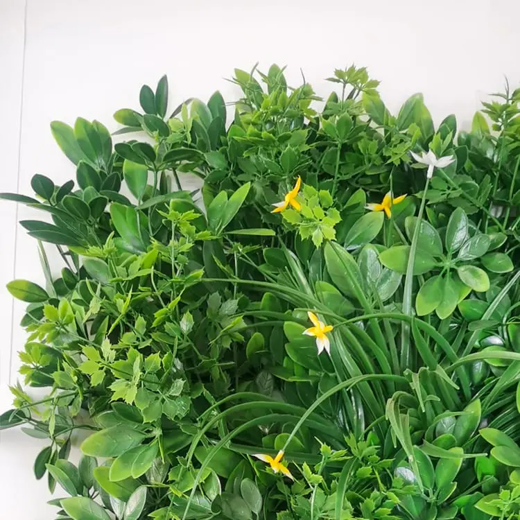 Artificial Grass Backdrop - Wholesale decorative green artificial plant wall boxwood hedge for green outdoor wall – Deyuan detail pictures
