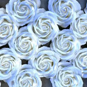 Wholesale 25 Pcs Soap Roses Heads Gift Box Floral Scented Wedding Party Artificial Decorative Soap Flower
