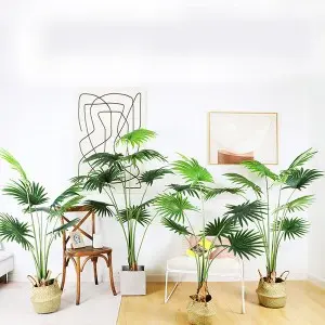 High quality artificial fan palm tree faux palm tree and plants for Sale