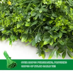 WHDY High Quality Decoration Faux Green Boxwood Panels Fence Hedge Backdrop Artificial Plant Grass Wall