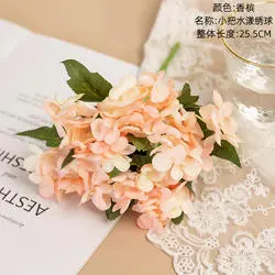 Wholesale Artificial Flowers White Green Hydrangea Silk Flowers Artificial with Stems for Wedding Home Decor