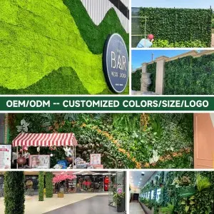 10″x10″ Grass Wall,12PCS Artificial Boxwood Panels,4 Layers Plant Wall, Greenery Wall Backdrop,Privacy Hedge Screen,Green Wall Decor for Outdoor Garden and Indoor Home Wedding