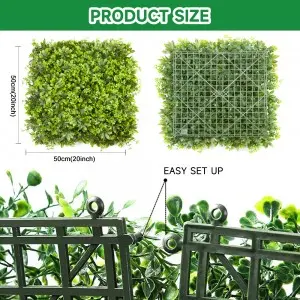 Artificial Boxwood Hedge Vertical Garden Plastic Plant Hedge Wall 50cm*50 cm &1M*1M Boxwood Hedge Panel Home Decoration
