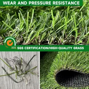 Green Turf Carpet Grass Artificial Outdoor Artifical Grass 30mm For Roof Garden