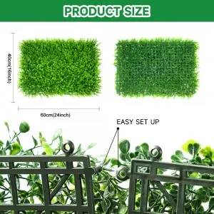 Manufactory Plastic Artificial Milan Grass Green Plant Panel Backdrop Grass Wall For Display Home Decoration