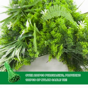 Uv Greenery Backdrop Wall Faux Eucalyptus Hedge Green Wall Decor Landscaping Artificial Boxwood Hedge wall of plants