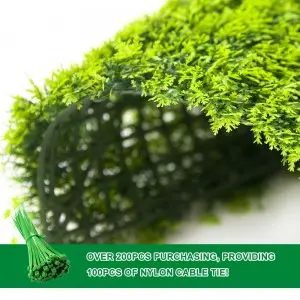 WHDY Customized artificial green wall panel boxwood foliage 50*50cm DIY for indoor outdoor decoration