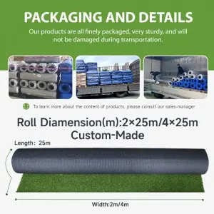 Customized Sizes Artificial Grass Turf Indoor Outdoor Garden Lawn Landscape Balcony Synthetic Turf Mat – Thick Fake Grass Pet Pad