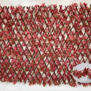 wholesale artificial topiary ivy fence artificial foliage fence artificial expandable trellis hedge for garden decoration