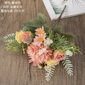 Wedding Tabletop Home Decor Artificial Bouquet Artificial Rose Artificial Silk Flower