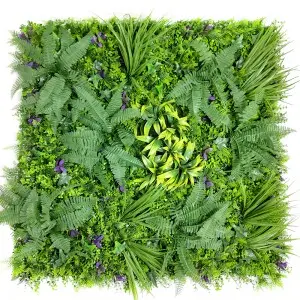 Vegetal artificiel Uv-resistant and Flame-retardant uv artificial plant wall panel green grass wall Artificial foliage Wall