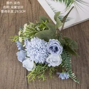 Wedding Tabletop Home Decor Artificial Bouquet Artificial Rose Artificial Silk Flower