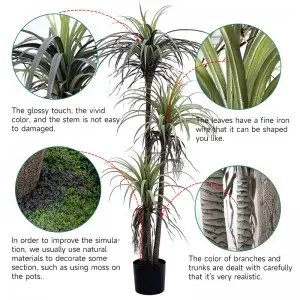 Realistic Yucca tree fake plastic tree artificial dracaena plant tree for home decoration