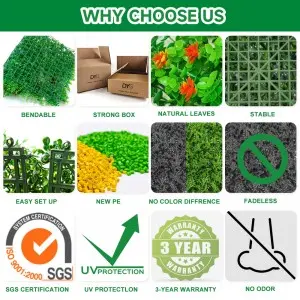 Simulation Plant Eucalyptus Artificial Hanging Plant Wall Grass