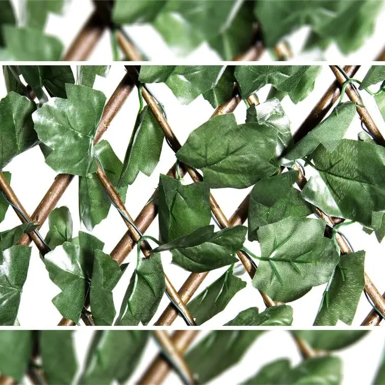 Single Side Expandable Faux Artificial Ivy Fencing (1)
