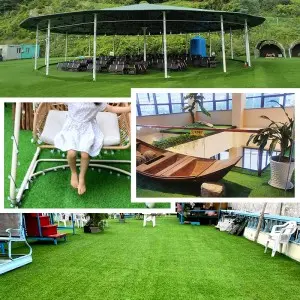Garden Synthetic Artificial Grass Turf 10mm 15 mm 20 mm 25 mm 30 mm Pile Height Faux Grass Turf
