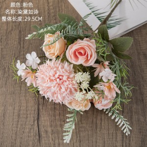 Wedding Tabletop Home Decor Artificial Bouquet Artificial Rose Artificial Silk Flower