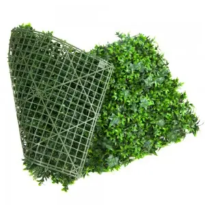 Artificial Plant Wall Vertical Garden Plastic Plant Hedge Wall Boxwood Hedge Panel for Home Decoration