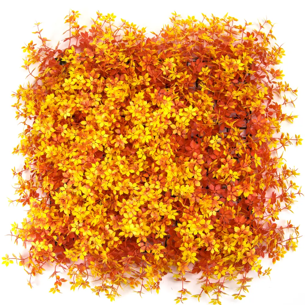 Red Maple Leaf Decorative Hanging Artificial Plant Grass Wall Green Leaf For Decoration Featured Image