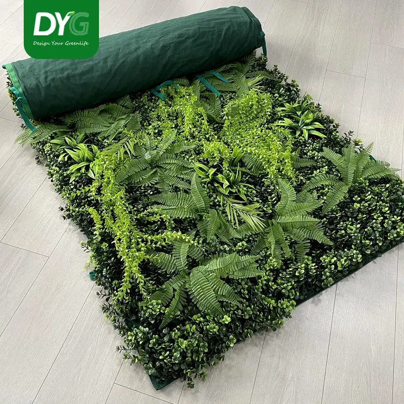 Wedding Greenery Wall White Green Hanging Plants Flower Wall 5D Roll up Green Walls Featured Image