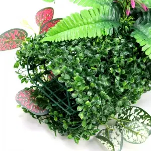 Artificial green plant artificial walls custom  and green flower wall artificial wall plant panel