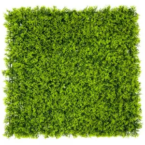 WHDY Customized artificial green wall panel boxwood foliage 50*50cm DIY for indoor outdoor decoration