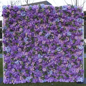 Summer flowers wall artificial white rose 3d hydrangea flower wall backdrop for wedding event stage decoration