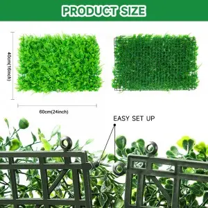 Care Free Artificial Hedge Boxwood Panels Green Plant Vertical Garden Wall For Indoor Outdoor Decoration