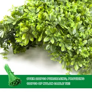 Artificial Boxwood Hedge Vertical Garden Plastic Plant Hedge Wall 50cm*50 cm &1M*1M Boxwood Hedge Panel Home Decoration