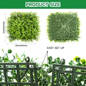 Artificial Plant Wall Vertical Garden Plastic Plant 20inch Hedge Wall Boxwood Hedge Panel Home Decoration