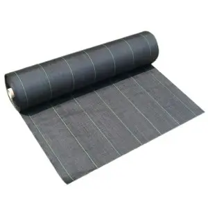 grass prevention Black and Green PP woven fabric weed mat