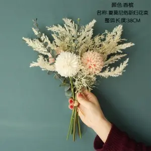 Finest Price Real Touch Flowers Bouquet Artificial Flowers Bunch For Wedding Desktop Decoration
