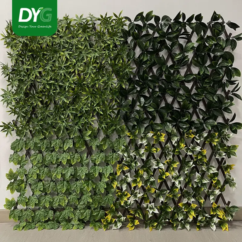 Garden Privacy Screen,Wall Greenery Backdrop Decor Faux Fence Mat,Adjustable for Courtyard Featured Image