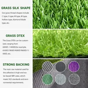 Artificial Grass Turf Tiles Interlocking Set 9 Pieces, Fake Grass Tiles Self-draining for Pet Indoor/Outdoor Flooring Decor, 12″x12″