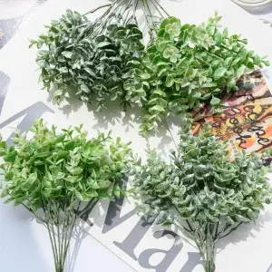 Eucalyptus Branches Bouquet Plant Leaves Preserved Eucalyptus For Garden Home Wedding Decoration