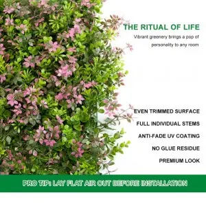 Garden Supplies Decor Unti-UV Boxwood Green Hedge Plant Panel Artificial Grass Wall