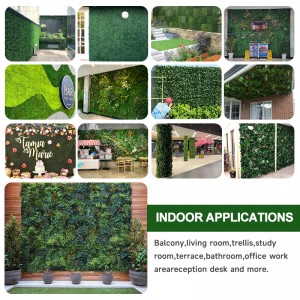 DYG Designed vertical garden hedge fence wall artificial living green plant wall for Party Wedding Wall Decorations