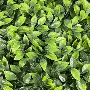 Fake Decorative Outdoor Panels Grass Fence Artificial Hedge Landscape Plant Green Leaf Wall Panels Best Selling