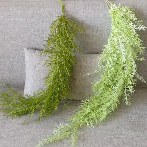 Greenery Ferns green leaves Fake hanging vine Pine Needle garland wall decoration