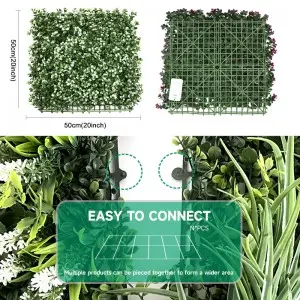 Grass Wall 25″x25″, Plant Wall, Grass Backdrop Wall, Privacy Screen, Sun Protected Green Wall Decor for Outdoor, Indoor, Garden, Backyard and Décor