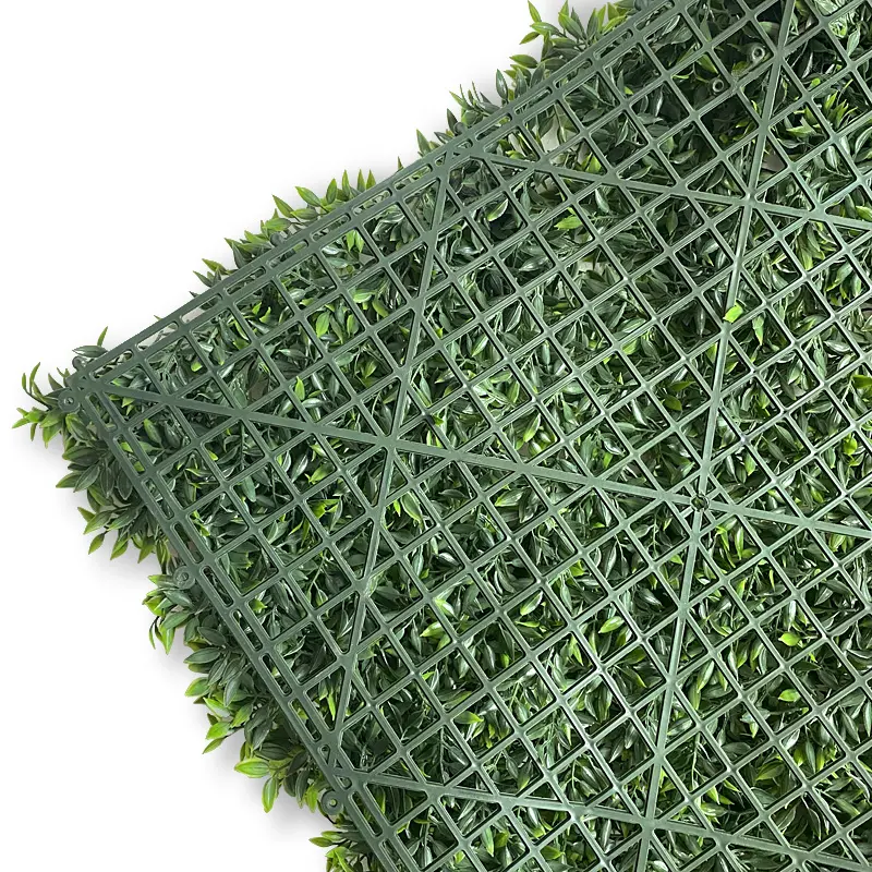 Wholesale Dealers Of Greenery Wall - OEM/ODM UV Outdoor Fake Grass Hedge Jungle Vertical Plants Wall Artificial Wall Hanging Plant Green Grass Wall for Home Decoration – Deyuan detail pictures