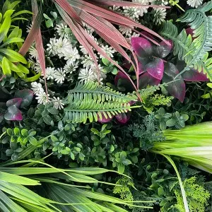 Hanging Greenery Round Backdrop Decorative Mur Vegetal Plant Wall Tropical Artificial Green Grass Vegetation Wall